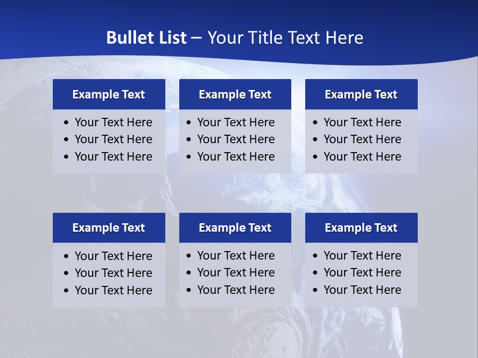 Satellite View Ocean PowerPoint Template