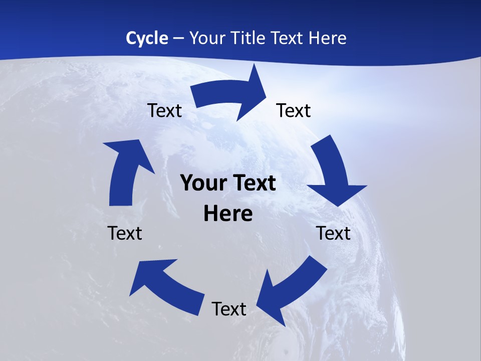 Satellite View Ocean PowerPoint Template