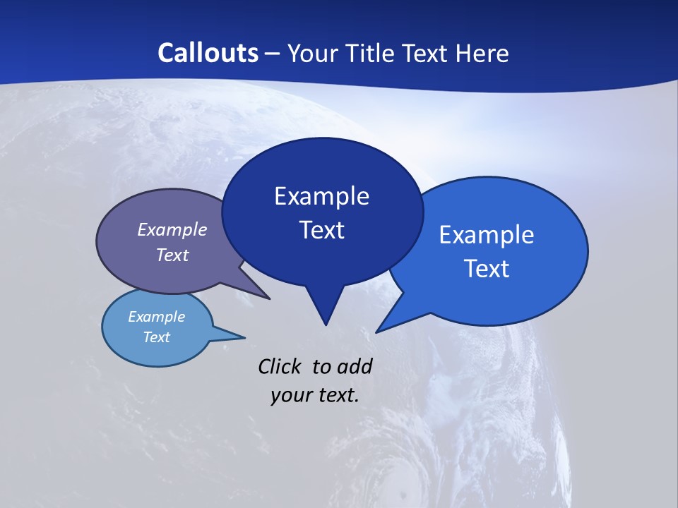Satellite View Ocean PowerPoint Template