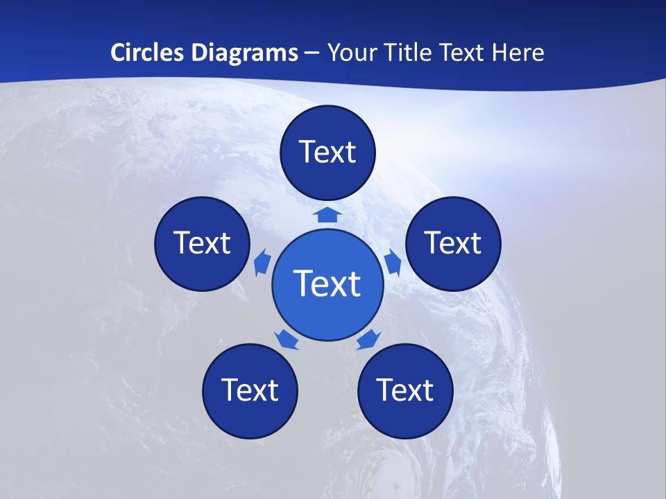 Satellite View Ocean PowerPoint Template