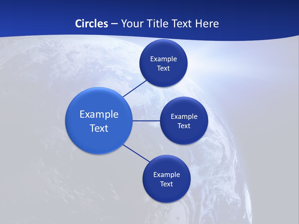 Satellite View Ocean PowerPoint Template