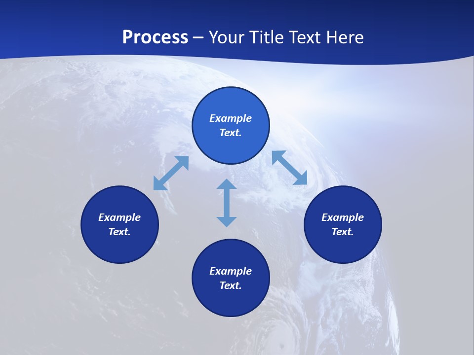 Satellite View Ocean PowerPoint Template