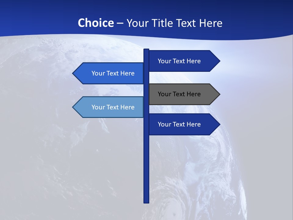 Satellite View Ocean PowerPoint Template