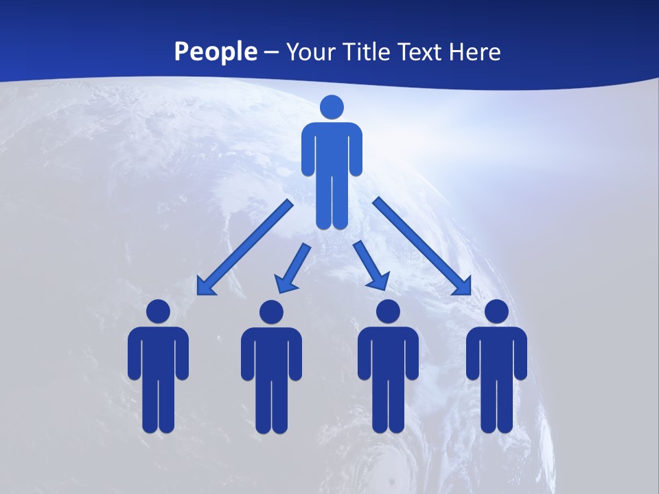 Satellite View Ocean PowerPoint Template