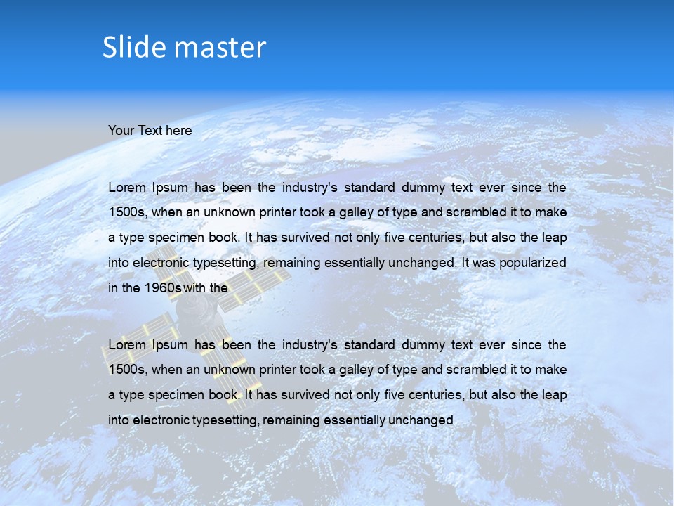 America Continent Earth PowerPoint Template