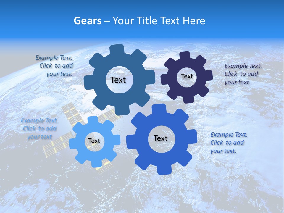 America Continent Earth PowerPoint Template