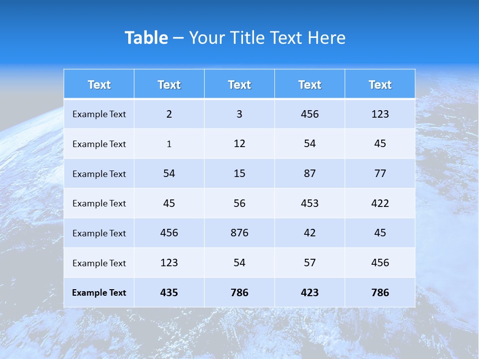America Continent Earth PowerPoint Template