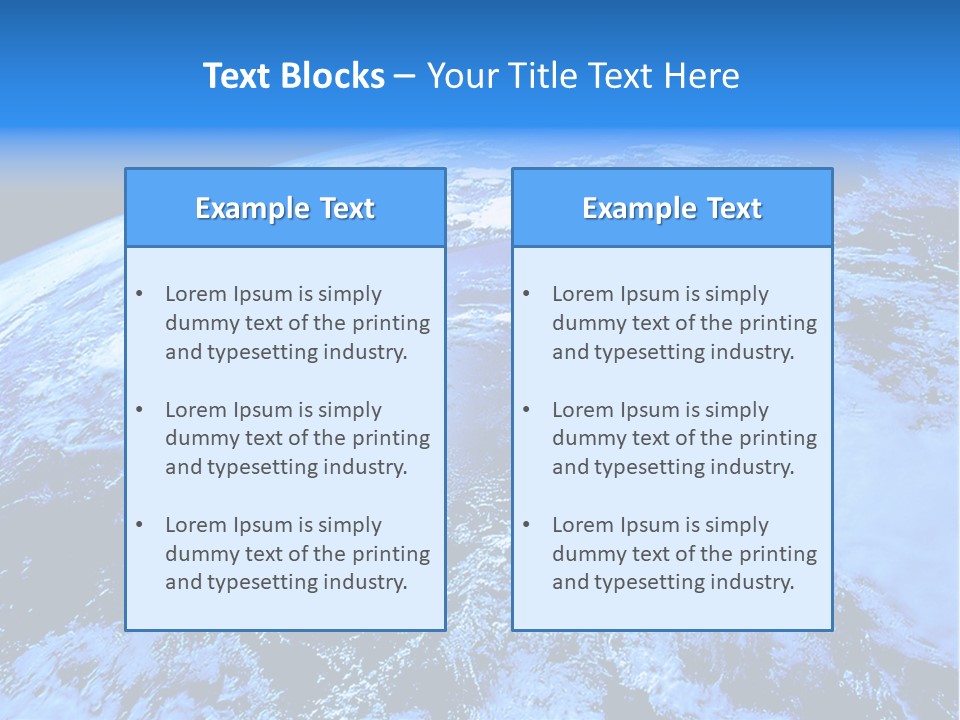 America Continent Earth PowerPoint Template