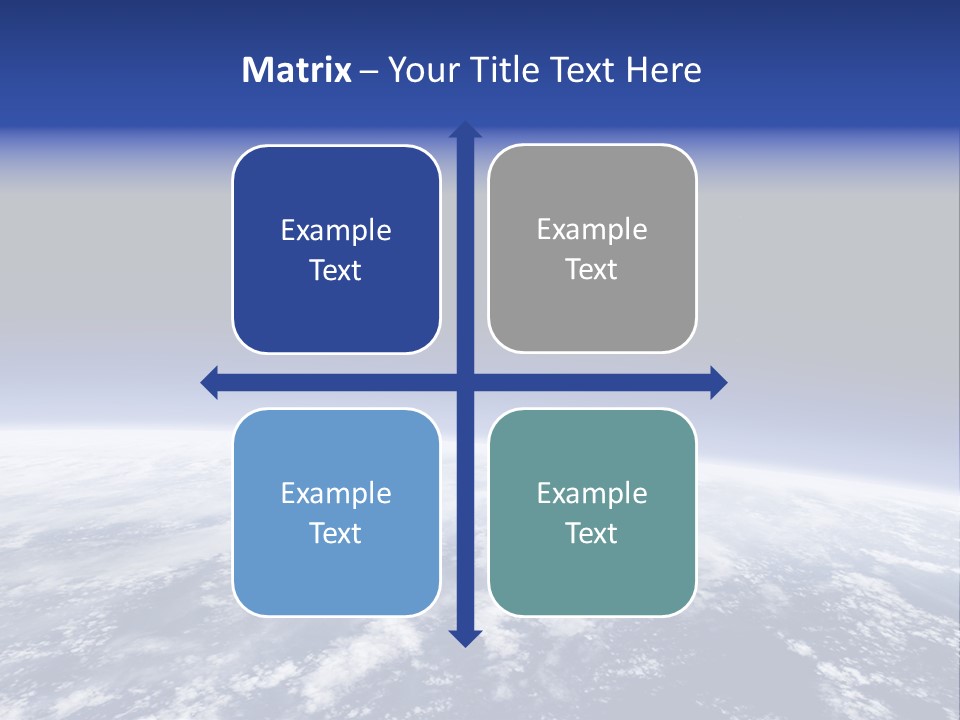 Nuages Terre Horizon PowerPoint Template