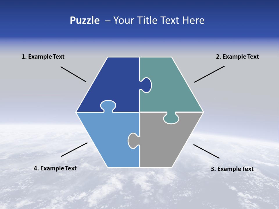 Nuages Terre Horizon PowerPoint Template