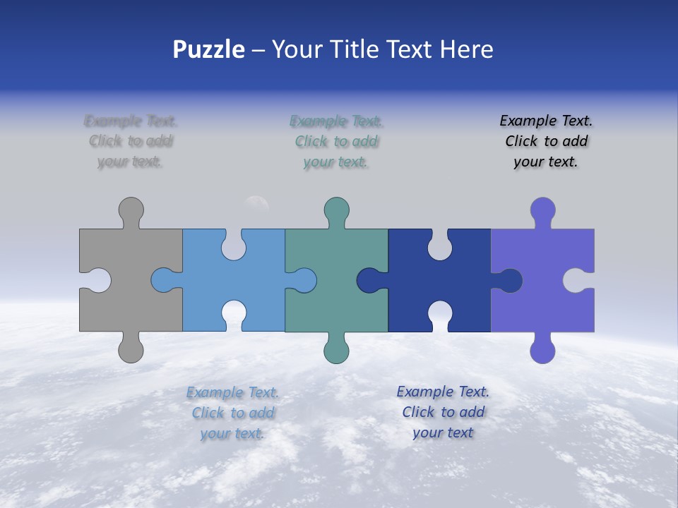 Nuages Terre Horizon PowerPoint Template