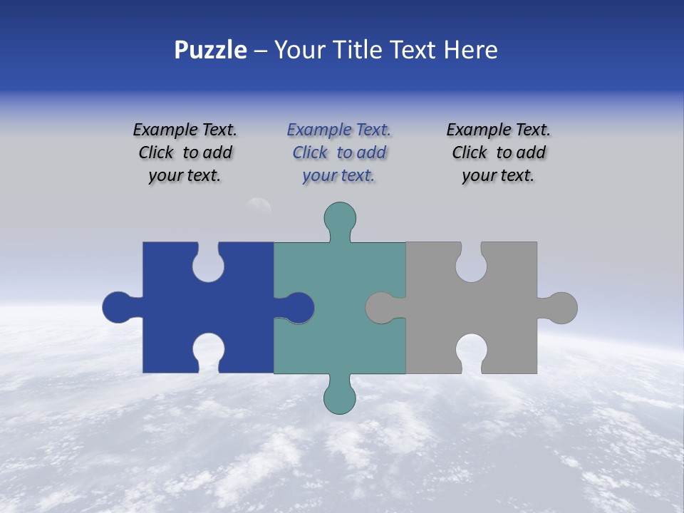 Nuages Terre Horizon PowerPoint Template