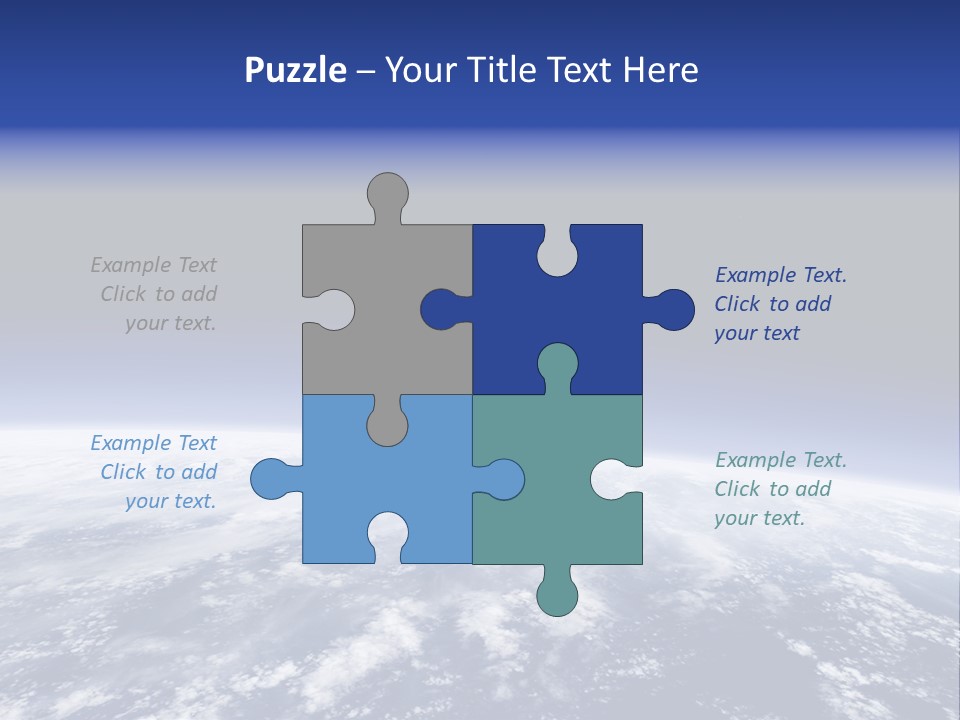 Nuages Terre Horizon PowerPoint Template