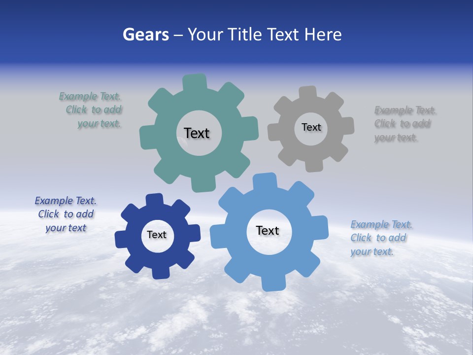 Nuages Terre Horizon PowerPoint Template