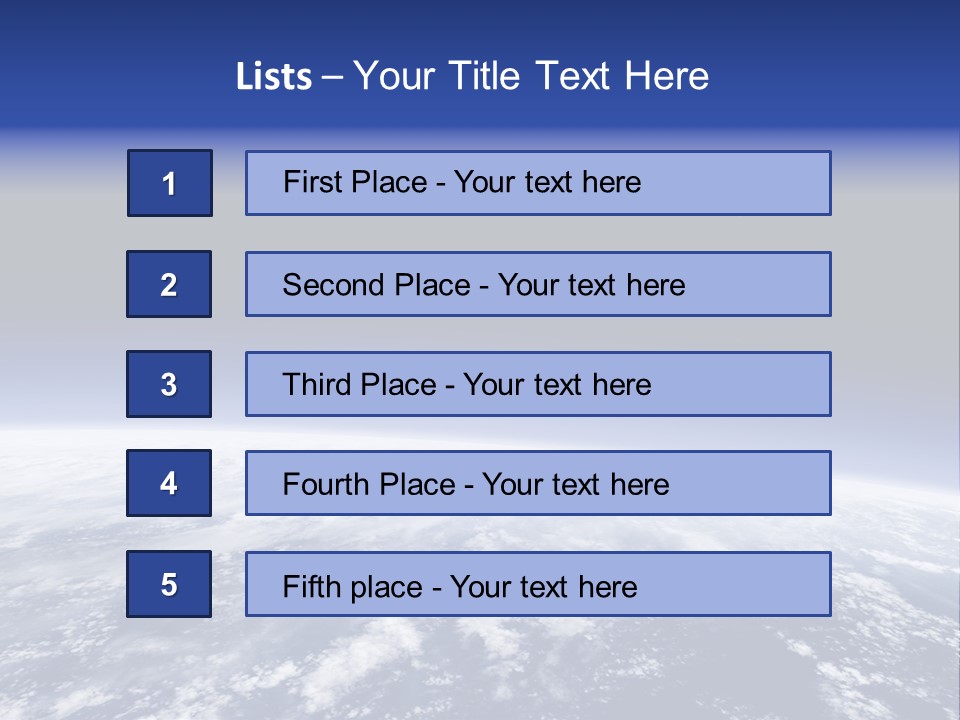 Nuages Terre Horizon PowerPoint Template
