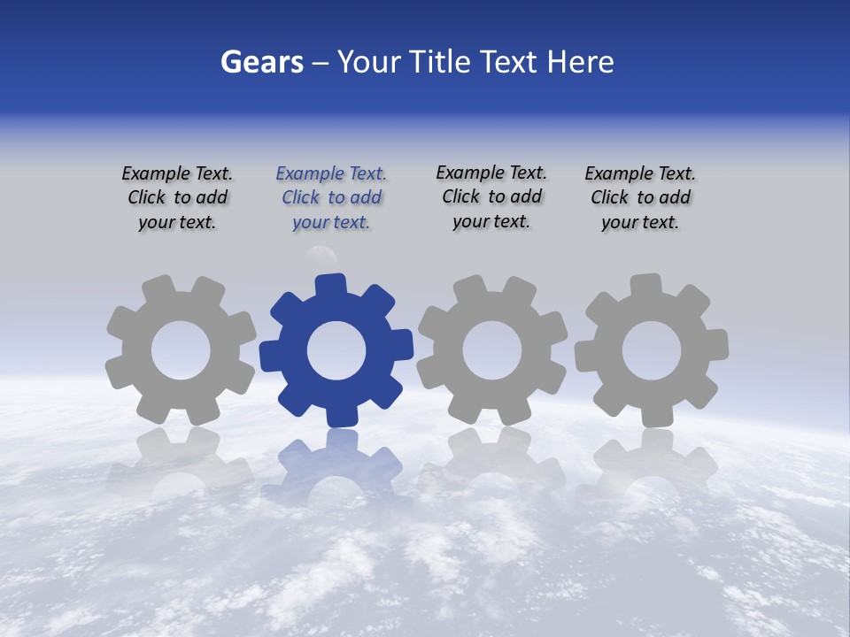 Nuages Terre Horizon PowerPoint Template