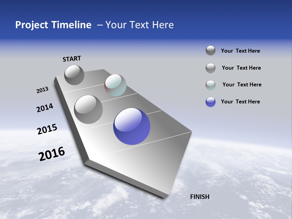 Nuages Terre Horizon PowerPoint Template