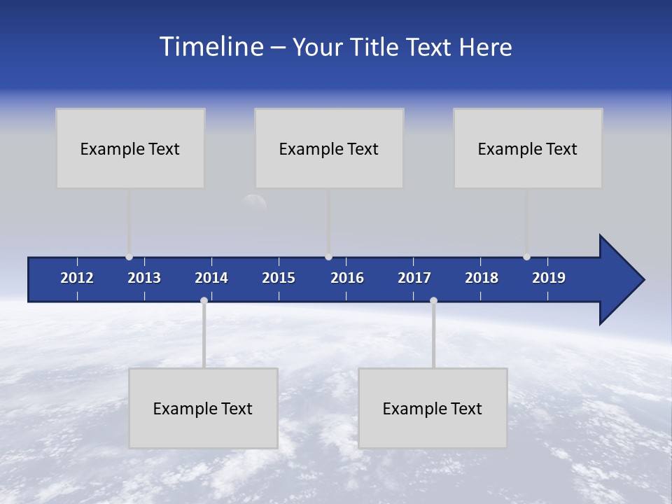 Nuages Terre Horizon PowerPoint Template