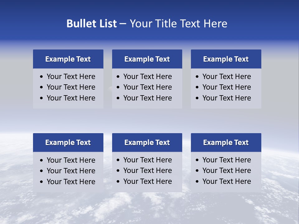 Nuages Terre Horizon PowerPoint Template