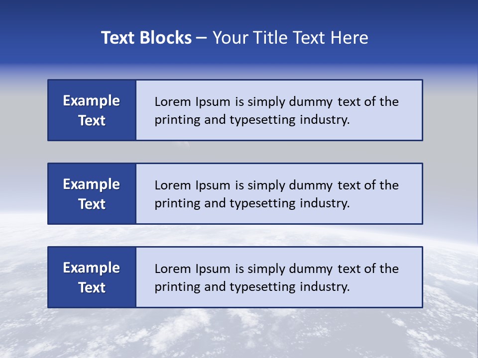 Nuages Terre Horizon PowerPoint Template