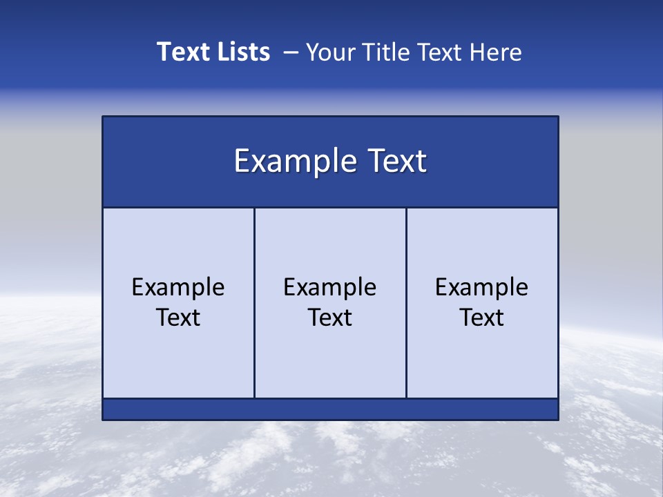 Nuages Terre Horizon PowerPoint Template