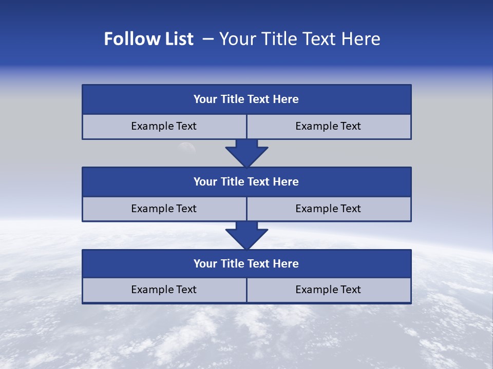 Nuages Terre Horizon PowerPoint Template