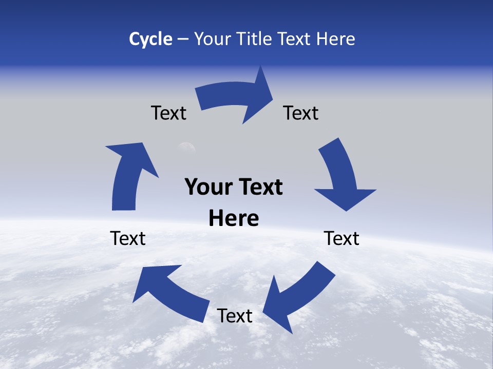 Nuages Terre Horizon PowerPoint Template