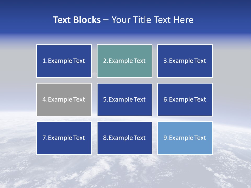 Nuages Terre Horizon PowerPoint Template