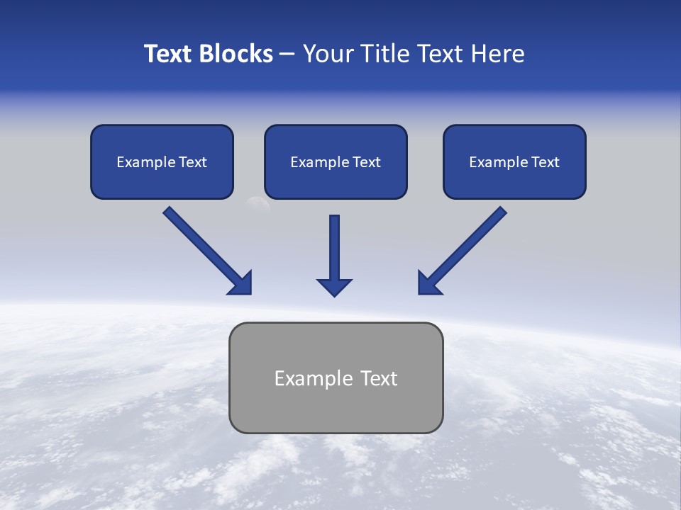Nuages Terre Horizon PowerPoint Template