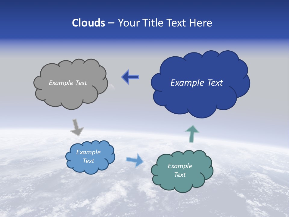 Nuages Terre Horizon PowerPoint Template