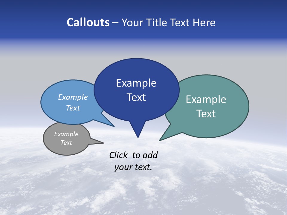 Nuages Terre Horizon PowerPoint Template