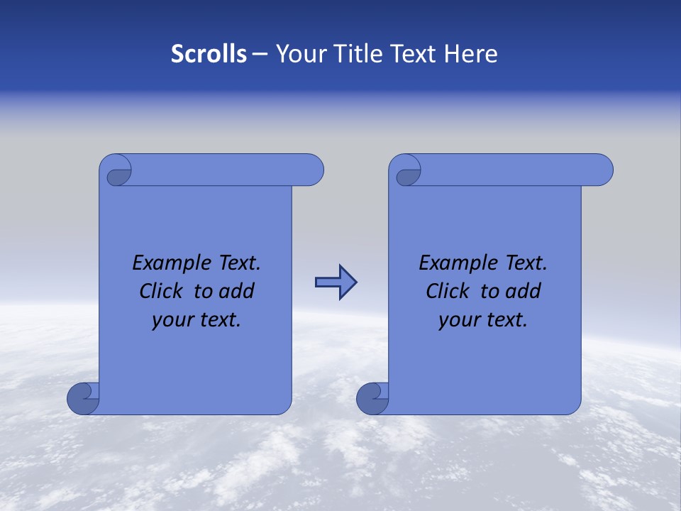 Nuages Terre Horizon PowerPoint Template
