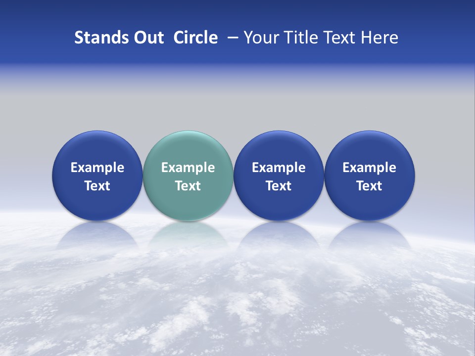 Nuages Terre Horizon PowerPoint Template