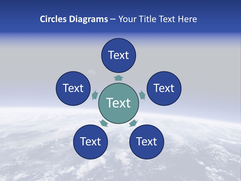 Nuages Terre Horizon PowerPoint Template