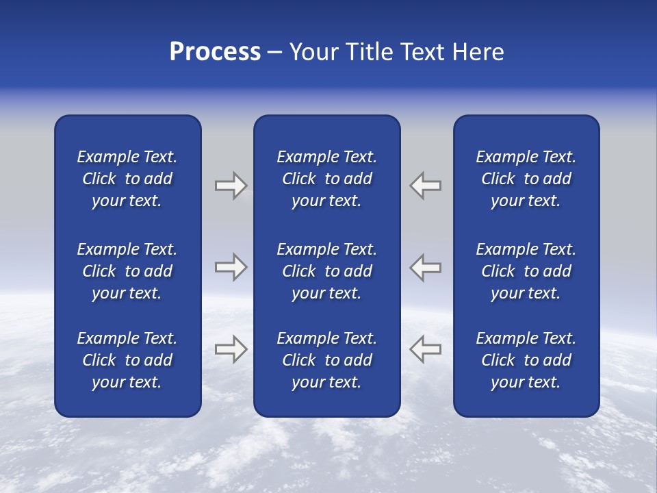 Nuages Terre Horizon PowerPoint Template