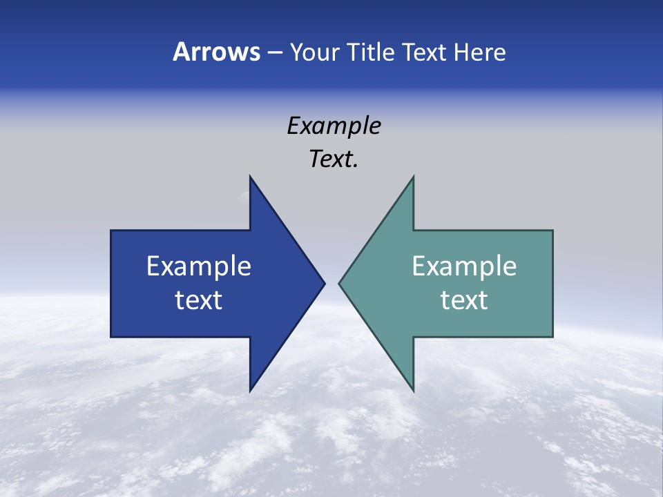 Nuages Terre Horizon PowerPoint Template