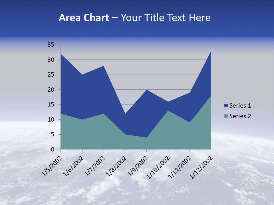 Nuages Terre Horizon PowerPoint Template