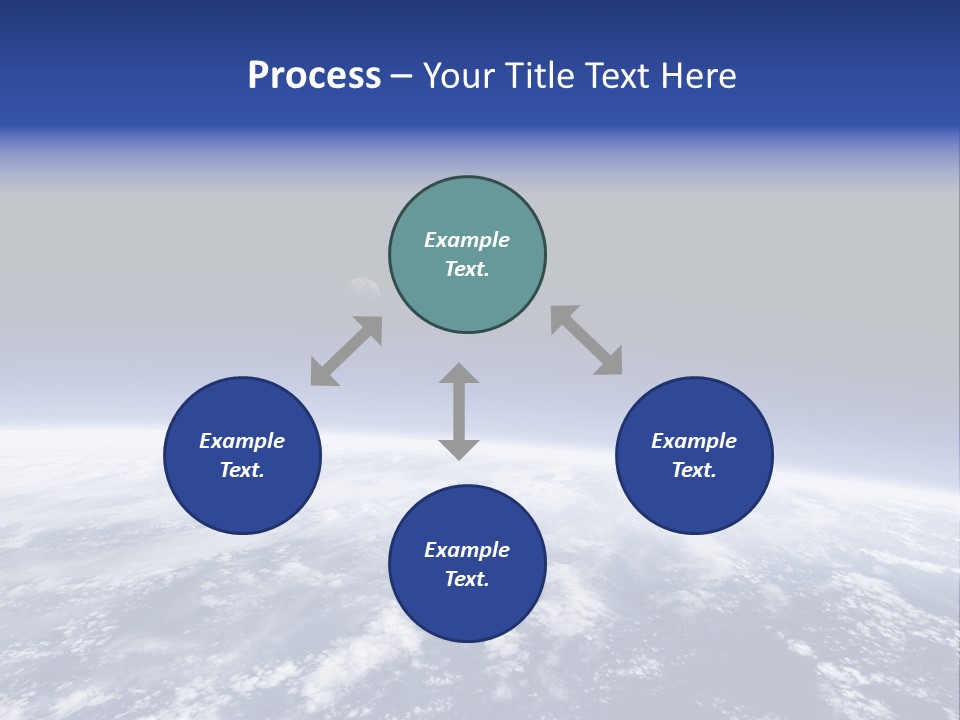 Nuages Terre Horizon PowerPoint Template