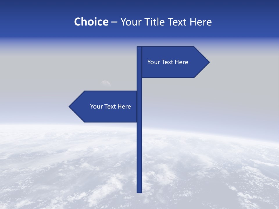 Nuages Terre Horizon PowerPoint Template