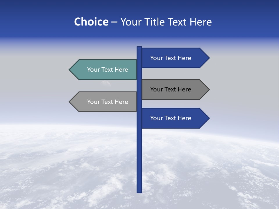 Nuages Terre Horizon PowerPoint Template