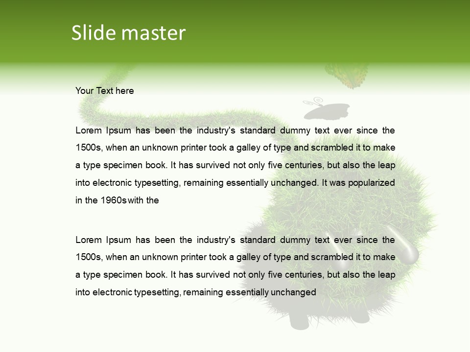 Umweltschutz Alternativ Sparen PowerPoint Template