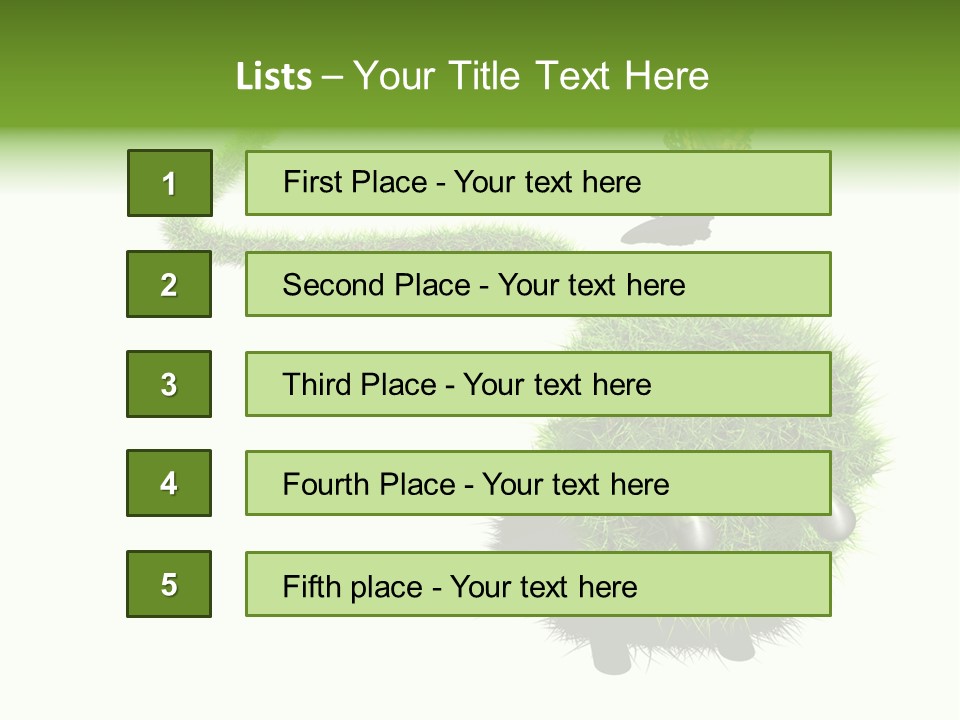 Umweltschutz Alternativ Sparen PowerPoint Template
