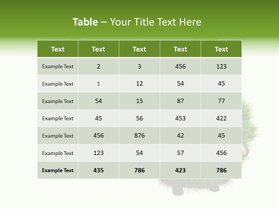Umweltschutz Alternativ Sparen PowerPoint Template