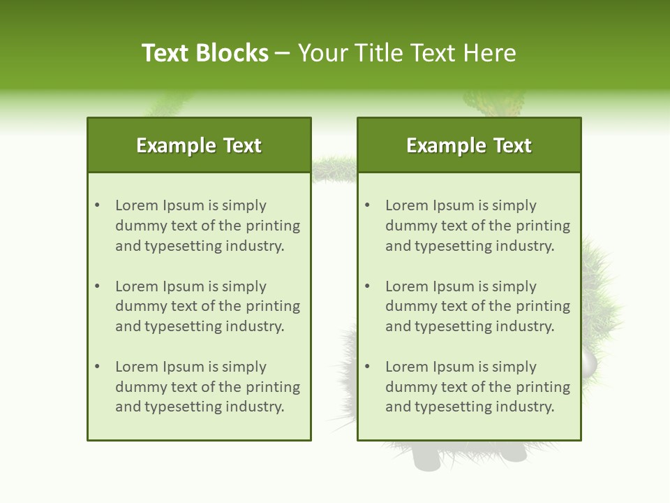 Umweltschutz Alternativ Sparen PowerPoint Template