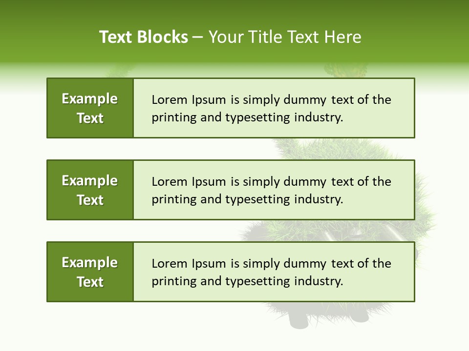 Umweltschutz Alternativ Sparen PowerPoint Template