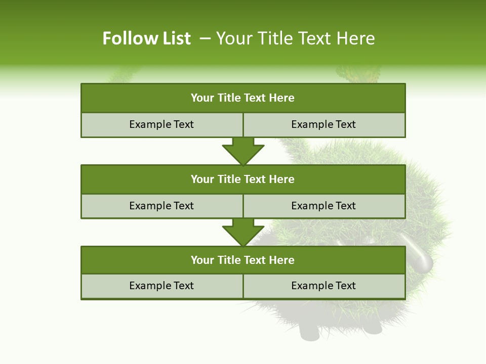 Umweltschutz Alternativ Sparen PowerPoint Template