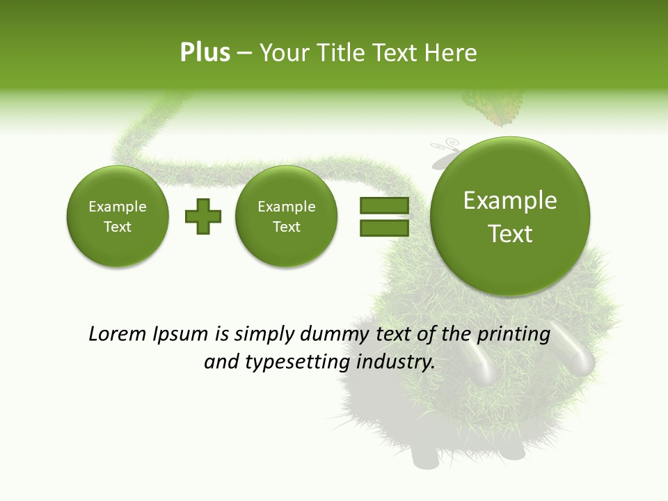 Umweltschutz Alternativ Sparen PowerPoint Template