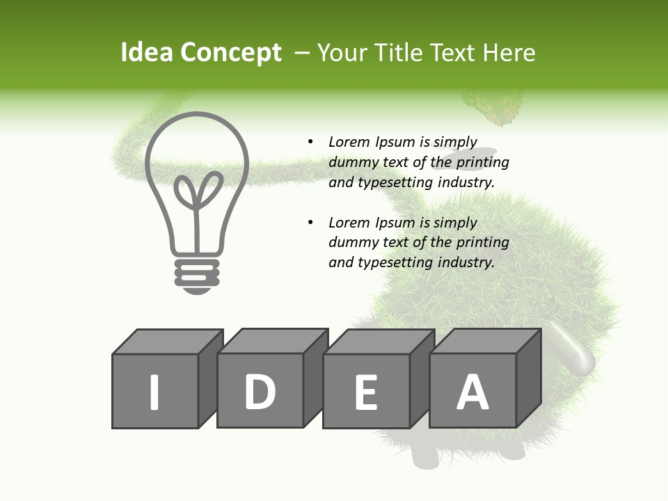 Umweltschutz Alternativ Sparen PowerPoint Template