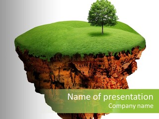 Isolated Background Island PowerPoint Template