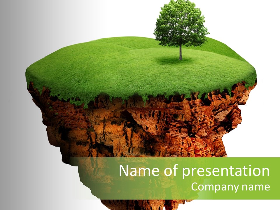 Isolated Background Island PowerPoint Template